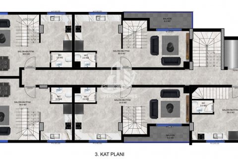 Apartment for sale  in Demirtas, Alanya, Antalya, Turkey, 1 bedroom, 44m2, No. 54322 – photo 24