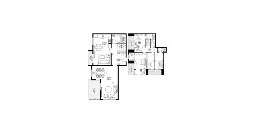 Floor plan «25», 4+2 in Yekta Sungate Residence