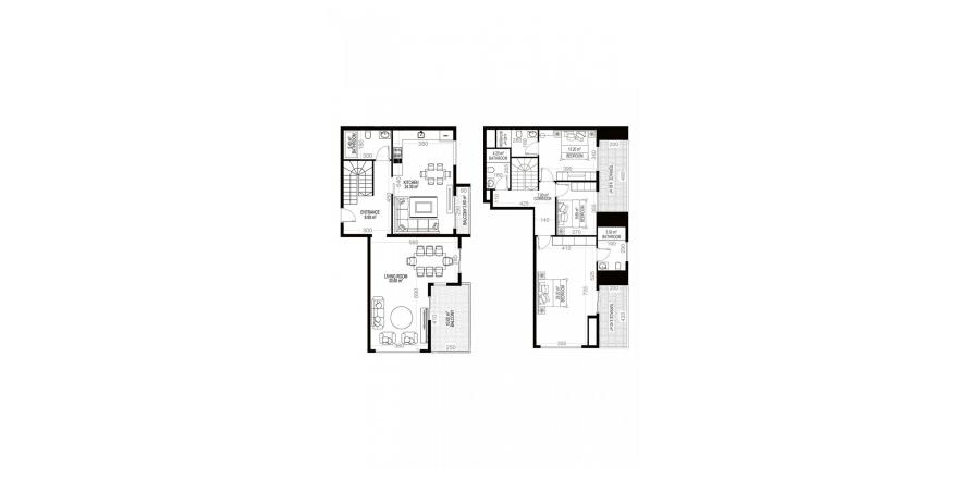 Floor plan «21», 3+2 in Yekta Sungate Residence