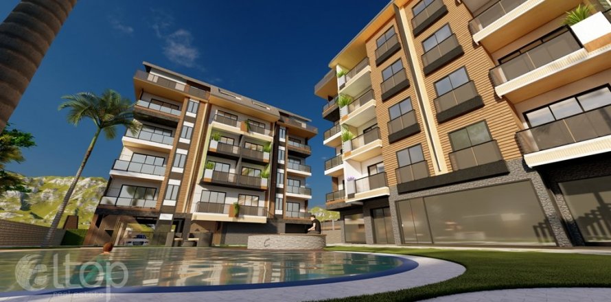 1+1 Apartment  in Oba, Antalya, Turkey No. 51907