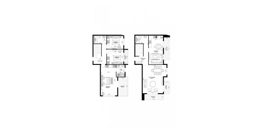 Floor plan «14», 3+2 in YEKTA ALARA CİTY Residence