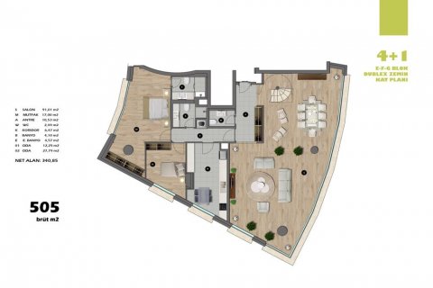Apartment for sale  in Üsküdar, Istanbul, Turkey, 4 bedrooms, 260m2, No. 53777 – photo 27