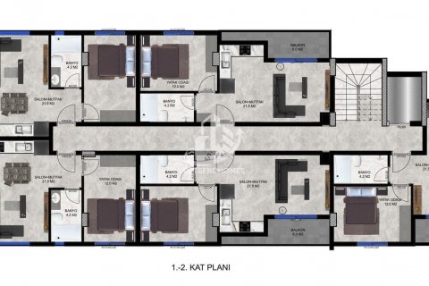 Apartment for sale  in Demirtas, Alanya, Antalya, Turkey, 1 bedroom, 44m2, No. 54322 – photo 23