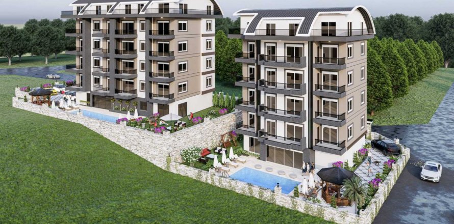 1+1 Apartment  in Oba, Antalya, Turkey No. 55318