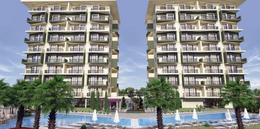 1+1 Apartment  in Alanya, Antalya, Turkey No. 58812