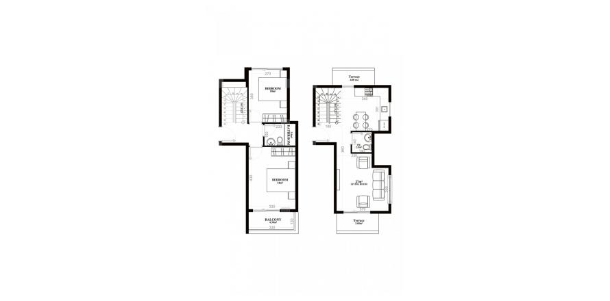 Floor plan «5», 2+1 in building «C» Yekta Blue V Residence