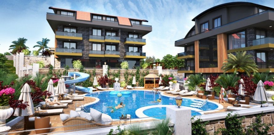 1+1 Apartment  in Alanya, Antalya, Turkey No. 58971