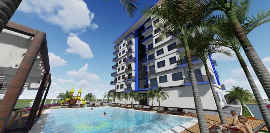 1+1 Apartment  in Alanya, Antalya, Turkey No. 58798