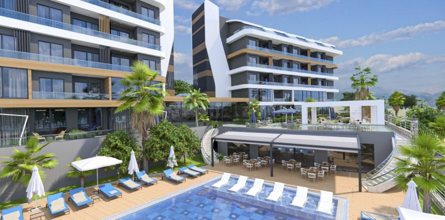 1+1 Apartment  in Alanya, Antalya, Turkey No. 64561