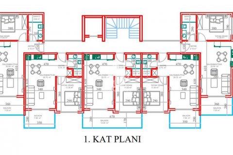 Apartment for sale  in Kargicak, Alanya, Antalya, Turkey, 1 bedroom, 60m2, No. 52479 – photo 21