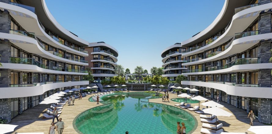 1+1 Apartment  in Alanya, Antalya, Turkey No. 68019