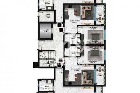 Apartment for sale  in Gazipasa, Antalya, Turkey, 1 bedroom, 45m2, No. 69518 – photo 26