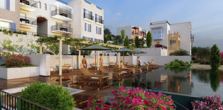 2+1 Apartment in Fabay Mavi Kapi Evleri, Bodrum, Mugla, Turkey No. 70099