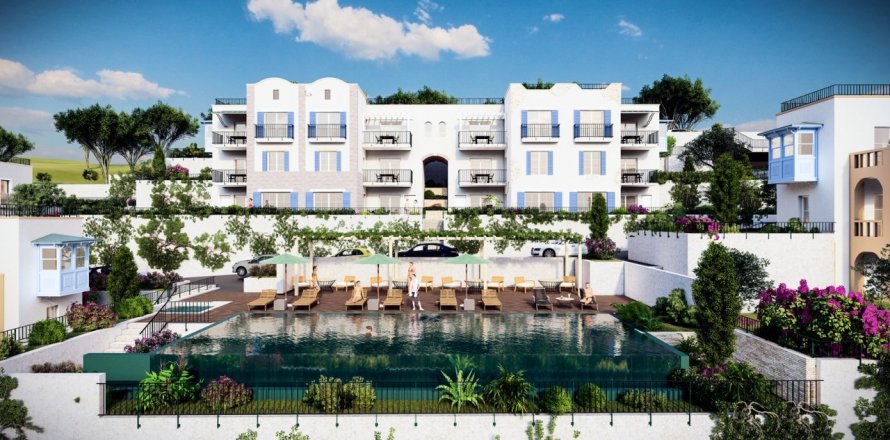 3+1 Apartment in Fabay Mavi Kapi Evleri, Bodrum, Mugla, Turkey No. 70102