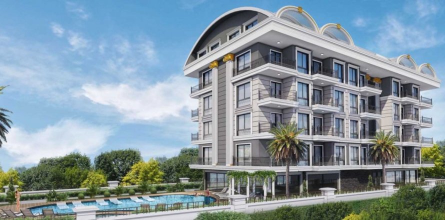 1+1 Apartment  in Oba, Antalya, Turkey No. 71247