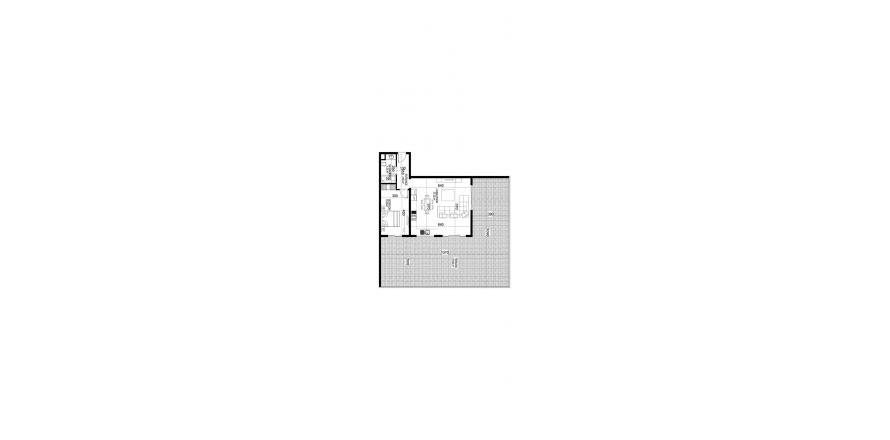 Floor plan «45», 1+1 in building «C» Yekta Kingdom Premium