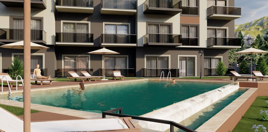 3+1 Apartment in Hayat Sitesi, Fethiye, Mugla, Turkey No. 76711