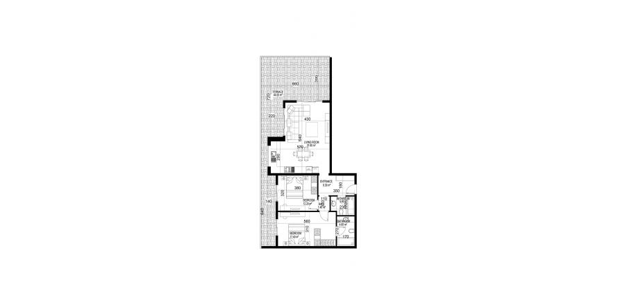 Floor plan «1», 2+1 in building «C» Yekta Kingdom Premium