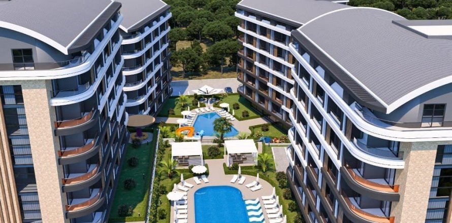 1+1 Apartment  in Oba, Antalya, Turkey No. 77219