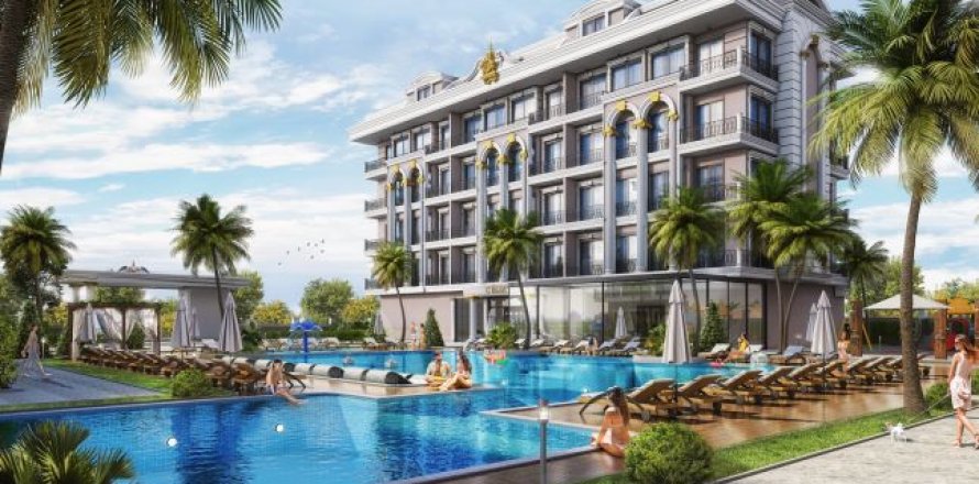 1+1 Apartment  in Oba, Antalya, Turkey No. 76741