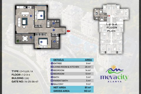 Meva City Residence &#8212; шикарная резиденция в Обе с инфраструктурой отеля 5*  in Alanya, Antalya, Turkey No.79430 – photo 25