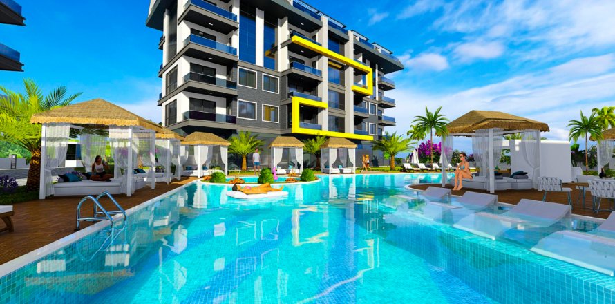 1+1 Apartment  in Oba, Antalya, Turkey No. 73549