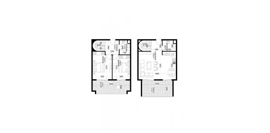 Floor plan «33», 2+1 in building «C» Yekta Kingdom Premium