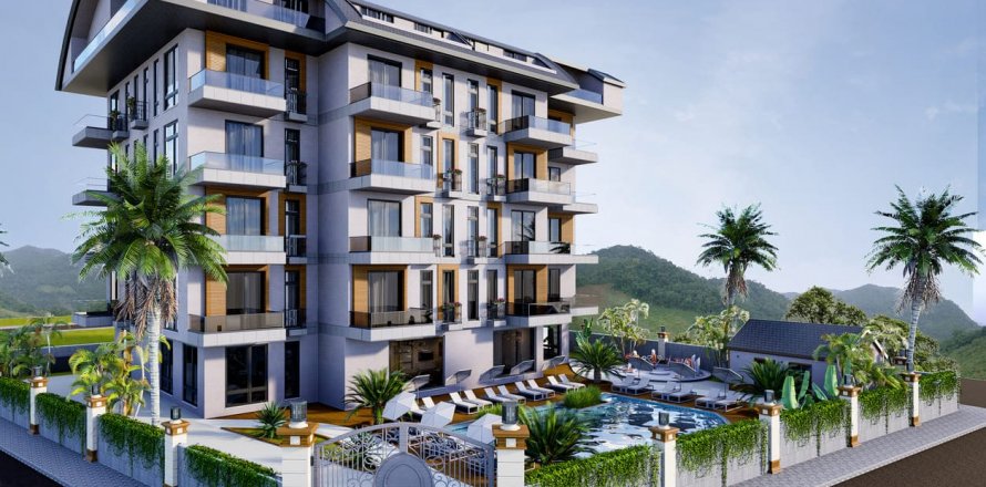 1+1 Apartment  in Oba, Antalya, Turkey No. 73321