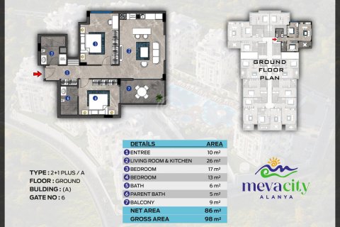 Meva City Residence &#8212; шикарная резиденция в Обе с инфраструктурой отеля 5*  in Alanya, Antalya, Turkey No.79430 – photo 24