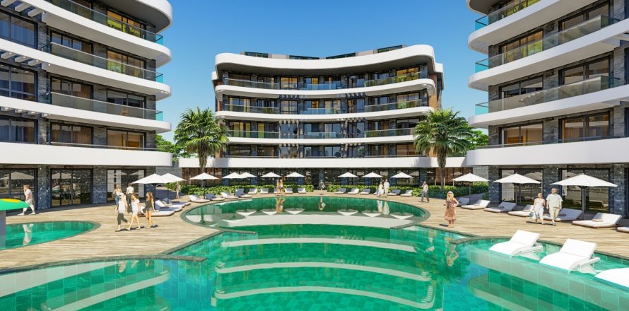 1+1 Apartment  in Alanya, Antalya, Turkey No. 77495