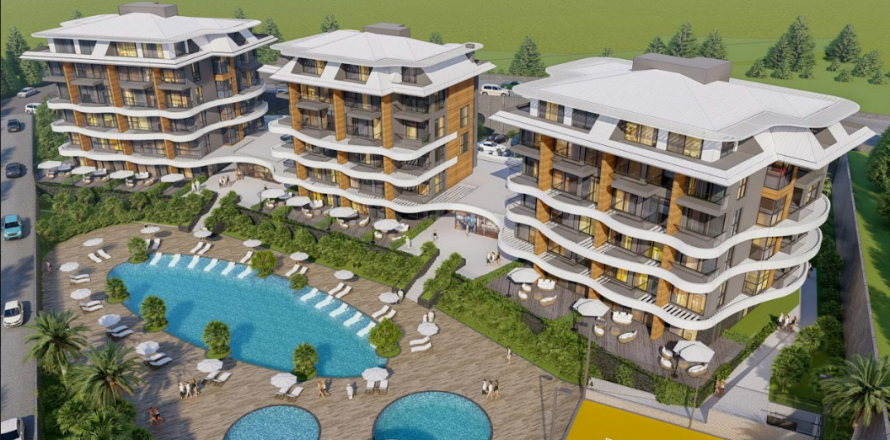 1+1 Apartment  in Kargicak, Alanya, Antalya, Turkey No. 80557