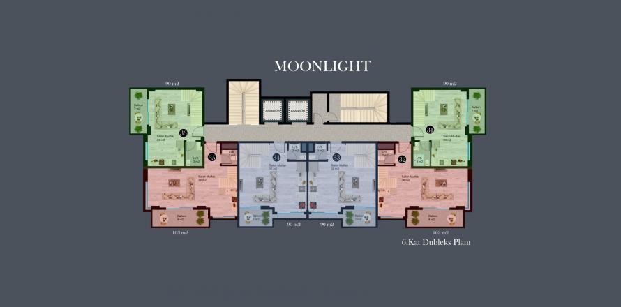 3+1 Penthouse in Moonlight Star Residence, Avsallar, Antalya, Turkey No. 84551