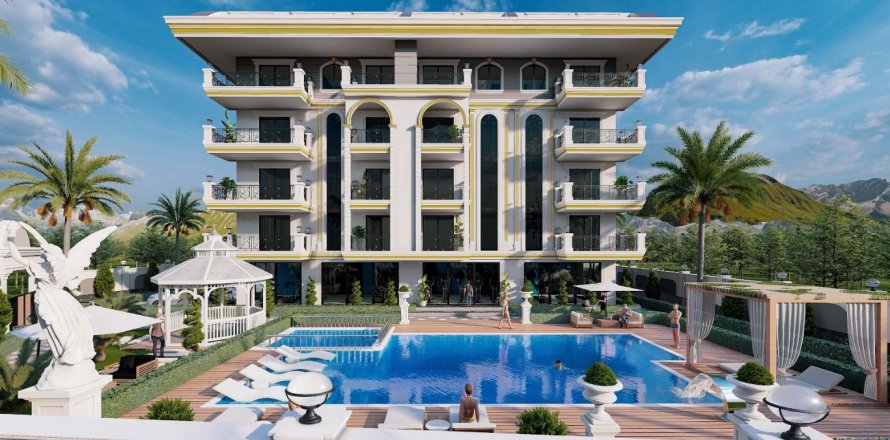 1+1 Apartment  in Oba, Antalya, Turkey No. 80089