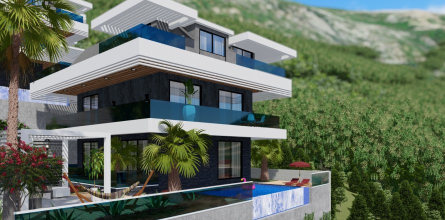 5+1 Villa  in Tepe, Alanya, Antalya, Turkey No. 80373