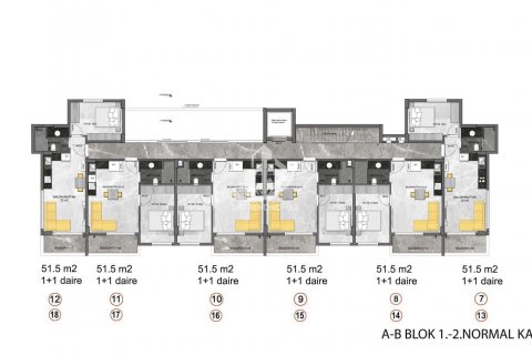 Apartment for sale  in Konakli, Antalya, Turkey, 1 bedroom, 51m2, No. 80087 – photo 27