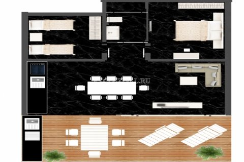 آپارتمان در  Bodrum ، امارات متحده عربی 1 خوابه ، 60 متر مربع.  شماره 9661 - 20