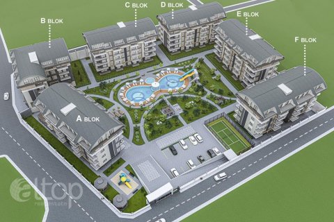 آپارتمان در  Oba ، امارات متحده عربی 50 متر مربع.  شماره 16079 - 3
