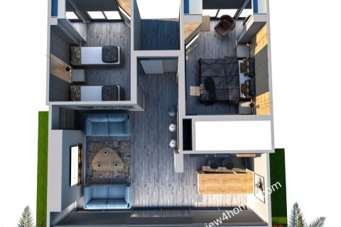 آپارتمان در  Bodrum ، امارات متحده عربی 2 خوابه ، 116 متر مربع.  شماره 18208 - 2