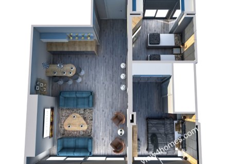 آپارتمان در  Bodrum ، امارات متحده عربی 2 خوابه ، 116 متر مربع.  شماره 18208 - 3