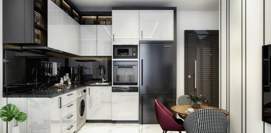 آپارتمان در  Alanya ، امارات متحده عربی 2 خوابه ، 86 متر مربع.  شماره 23861