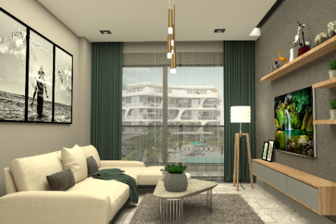 آپارتمان در  Oba ، امارات متحده عربی 1 خوابه ، 58 متر مربع.  شماره 26595 - 19