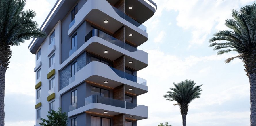 آپارتمان در  Alanya ، امارات متحده عربی 1 خوابه ، 75 متر مربع.  شماره 27108