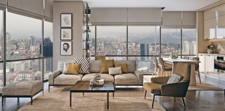 آپارتمان در Sisli، در Bomonti Residence by Rotana Istanbul ، امارات متحده عربی 1 خوابه ، 71 متر مربع.  شماره 32305