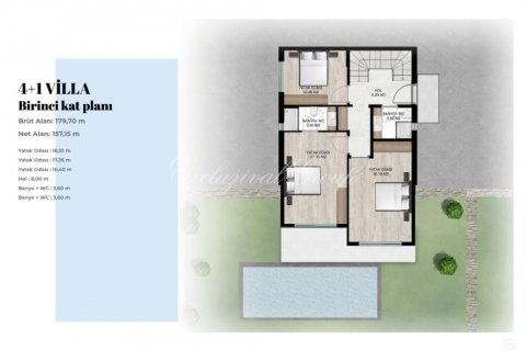ویلا در  Bodrum ، امارات متحده عربی 4 خوابه ، 195 متر مربع.  شماره 33332 - 12