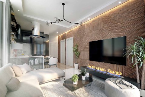 آپارتمان در در Perli Towers Alanya ، امارات متحده عربی 1 خوابه ، 55 متر مربع.  شماره 33228 - 1