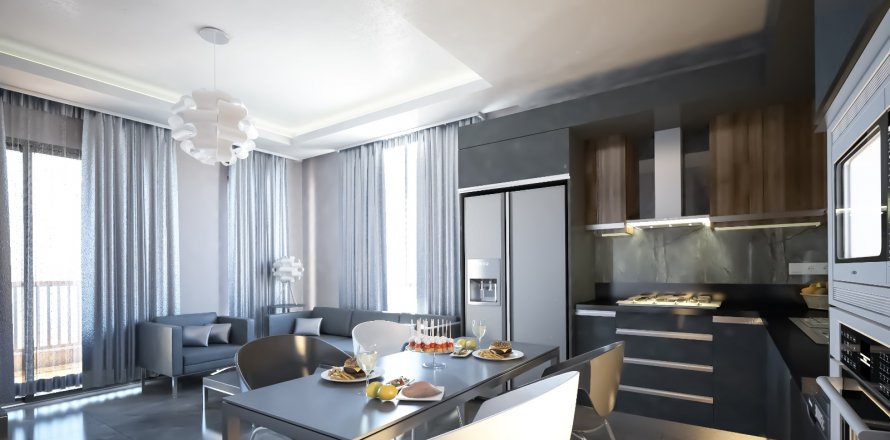 آپارتمان در در «GA Ecology Corner» Mahmutlar ، امارات متحده عربی 2 خوابه ، 76 متر مربع.  شماره 33585