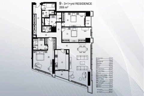 آپارتمان در  Istanbul ، امارات متحده عربی 69 متر مربع.  شماره 34155 - 8