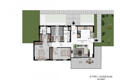 آپارتمان در  Bodrum ، امارات متحده عربی 2 خوابه ، 67 متر مربع.  شماره 34539 - 12