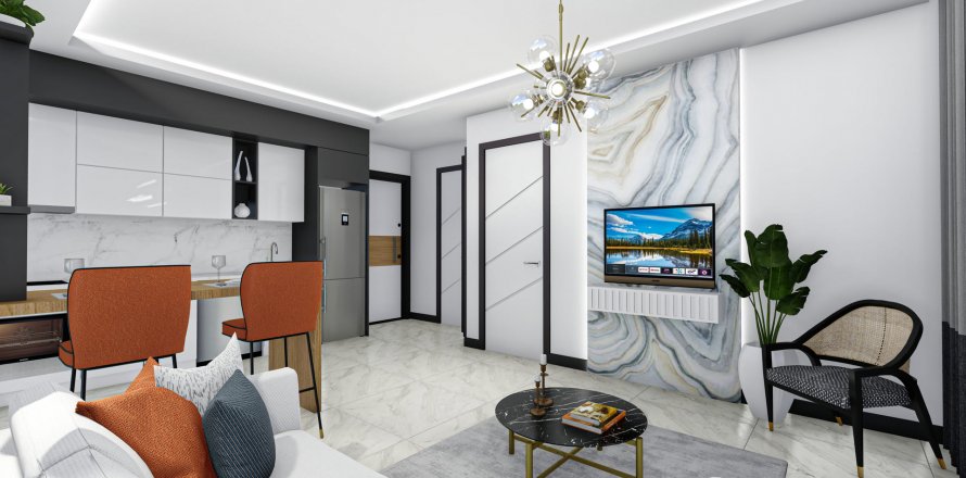 آپارتمان در در Kavi Dreams Oba ، امارات متحده عربی 1 خوابه ، 52 متر مربع.  شماره 36433