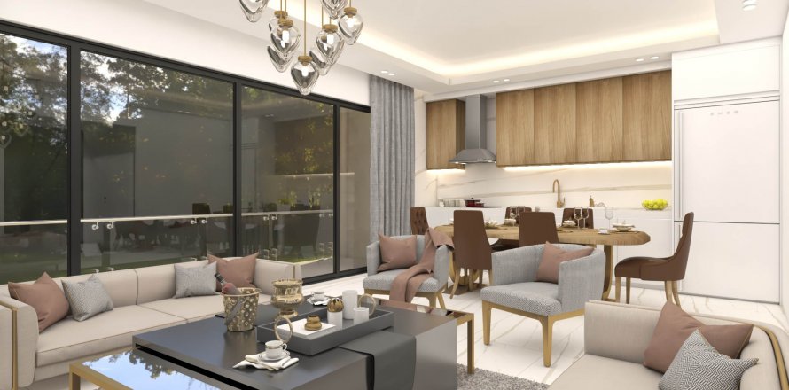 آپارتمان در Kargicak، در Sea Nature Residence Alanya ، امارات متحده عربی 3 خوابه ، 200 متر مربع.  شماره 35474
